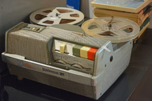 The Wollensak portable reel-to-reel tape recorder used by Thom Savino & Frank Cotolo